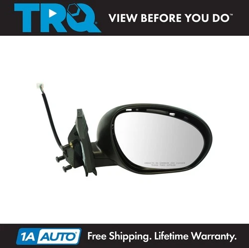 Exterior Power Heated Mirror Black Smooth RH Passenger Side for Nissan Juke
