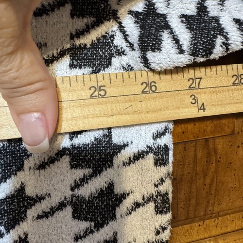 Chicos 4 Sweater Womens 2XL Houndstooth Cowl Neck Pullover Stretch Soft Knit Top - Picture 8 of 10