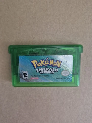 Pokemon Emerald GBA - Authentic Stamped - Tested & Working Dry Battery