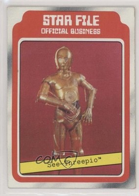 1980 Topps Star Wars: The Empire Strikes Back File C-3PO See-Threepio #6 0as