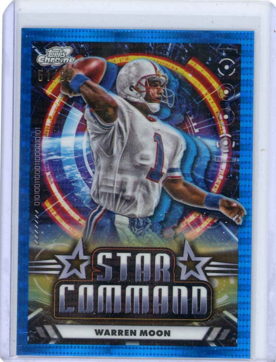 2024 Topps Chrome Cosmic Star Command Blue Moon #SC-12 Warren Moon /99
