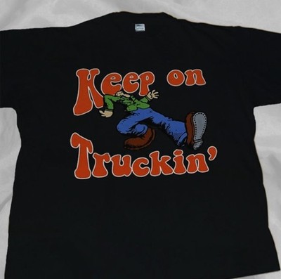 Best Popular Mr Natural Struttin Military Green Keep On Truckin Shirt Size S to