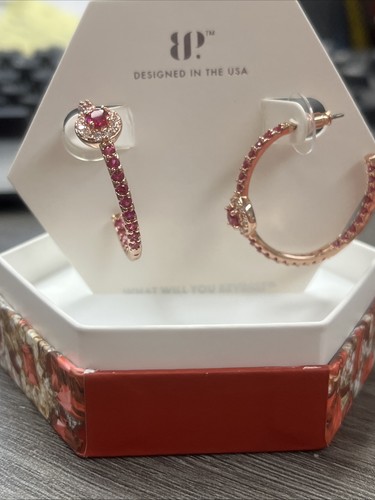 Bomb Party July 24 Earrings RBP7734 Wish Them Joy - Lab Created Ruby - Picture 2 of 5
