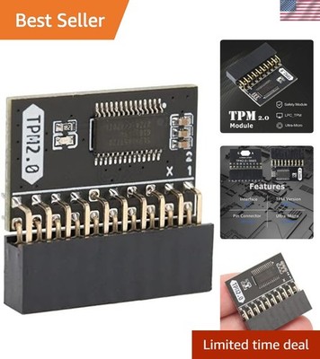 TPM 2.0 Encryption Security Module, 20Pin 2 10P 2.54mm Pitch TPM 2.0 Security...