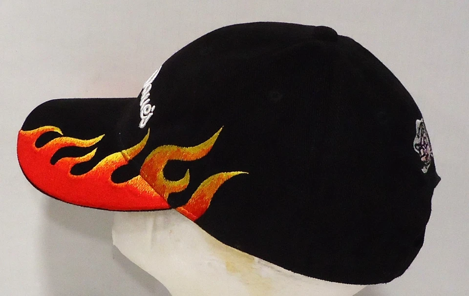 Raro Famoso Dave’s BBQ Llama Sombrero Cerdo Logo Correa Ajustable Negro Adulto Nuevo sin Etiquetas Foto 4 de 4