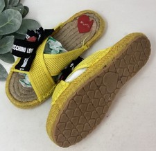 LOVE MOSCHINO Open Toe Espadrilles Slip on Sandals Women  s Size 5.5