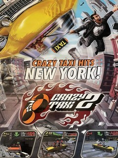 Poster promozionale Sega Dreamcast Crazy Taxi 2 2001 in negozio