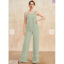 JJs House Formal Cocktail Wedding Guest Mother of the Bride Dress Pants Set 12