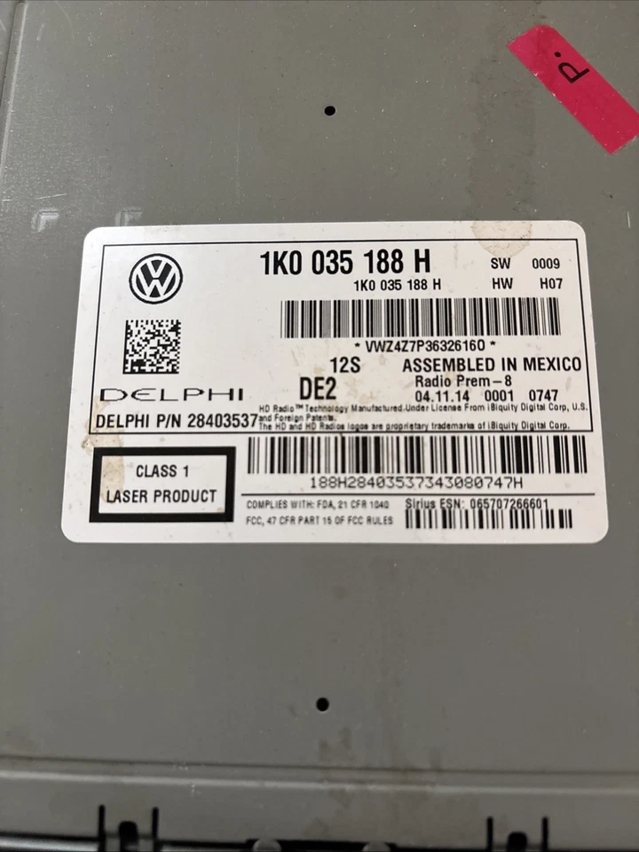 Оригинальный головной блок для Volkswagen Jetta 2009-2015 годов выпуска - Изображение 2 из 2