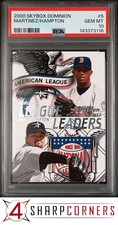 2000 SKYBOX DOMINION #5 PEDRO MARTINEZ RED SOX HOF  PSA 10