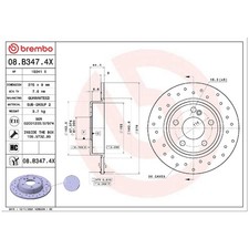 2x Bremsscheibe hinten für Mercedes A-Klasse W176 B-Klasse W246 CLA | 796465