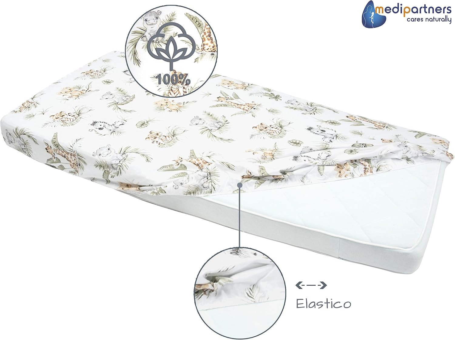 Set di Lenzuola per Lettino Neonato 60x120 foto 5