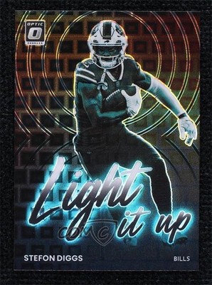 2022 Panini Donruss Optic Light It Up Black Pandora Prizm 2/25 Stefon Diggs 16wc