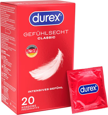 Durex Real Feel Classic Condoms - 20 Super Delicate Condoms
