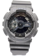 New Casio G-Shock Matte Black Chrono Digital-Analog Men Watch 50mm GA110-1B $130