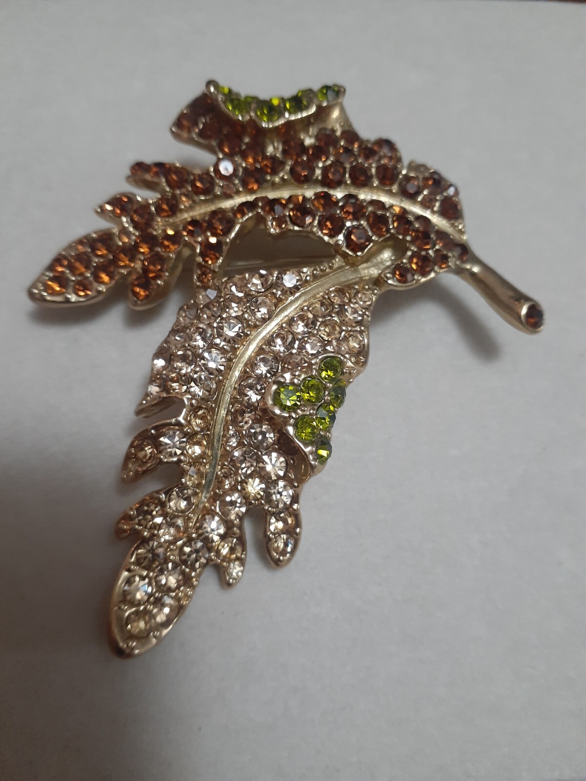 Vintage Kenneth J. Lane KJL Large Peridot Topaz R… - image 6