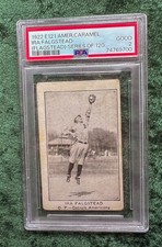 1922 E121 American Caramel Ira Flagstead PSA 2, Series of 120, Falgstead, Tigers