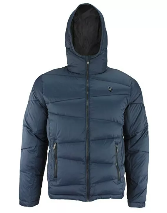 Spyder Men s Large Nexus Puffer Hooded Jacket Blue Water