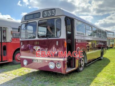 FOTO LEYLAND ROYAL TIGER EHEMALIGER WIGAN CORPORATION TRANSPORT 101 (AEK 514) A L