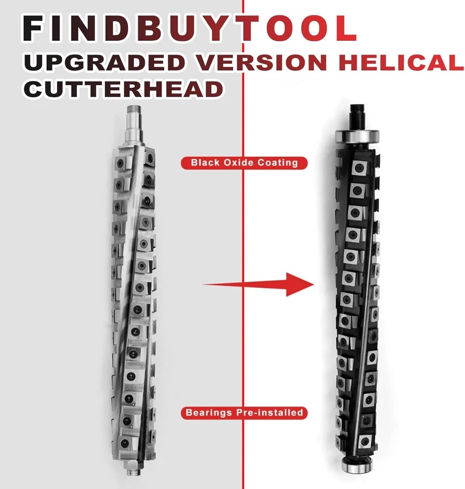 Helical Cutterhead For DeWalt DW735 DW735X DW735-XE 13 Inch Thickness Planer - Image 3 of 4