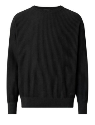 Calvin Klein Herren Pullover Größe L Sweatshirt Strickpullover Crewneck Oberteil
