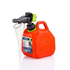 Scepter 1 Gallon SmartControl Gas Can with Funnel, Red Fuel Container. 1gallon