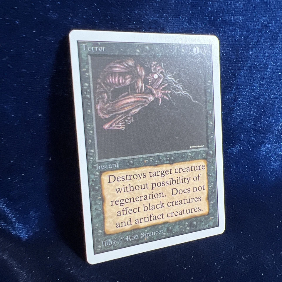Terror Unlimited Magic the Gathering MTG Black Card Vintage - Image 3 of 4