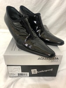aquatalia patent leather booties