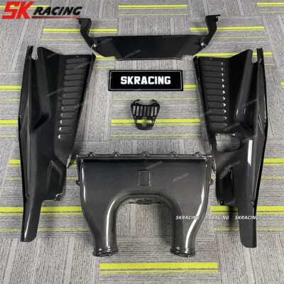 For Ferrari 458 Speciale Italia Engine Covers Set Protector Kit Dry Carbon Fiber