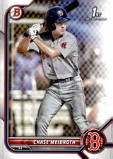 2022 Bowman #BD-92 Chase Meidroth FB Boston Red Sox