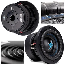 2x Hifonics BRW6D4 1200 Watts 6.5 Inch BRUTUS Car Audio Dual 4 Ohms Subwoofers