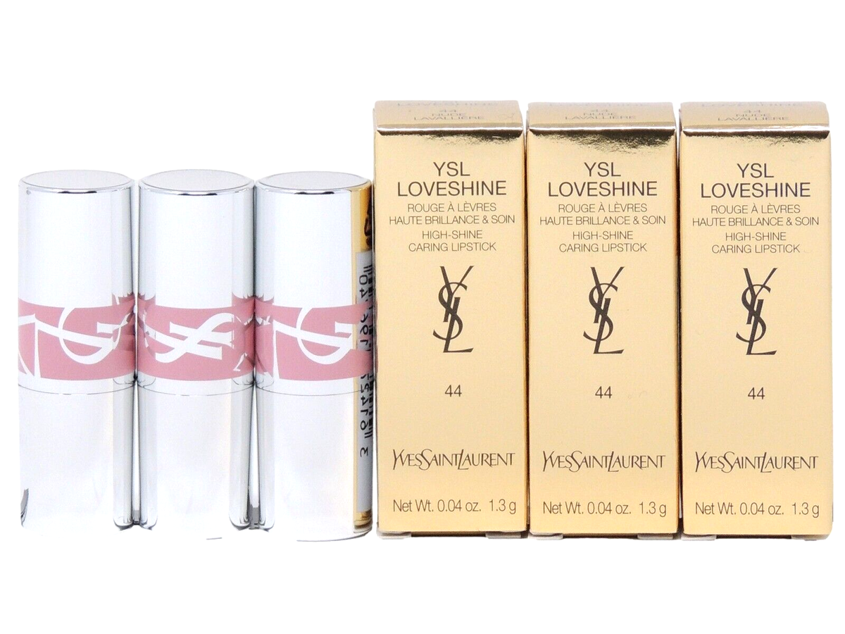 YSL YVES SAINT LAURENT LOVESHINE 44 NUDE LAVALLIERE .04oz x