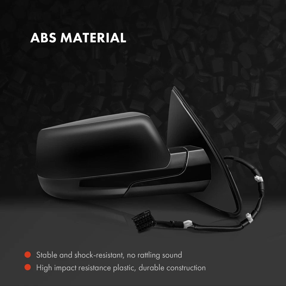 2x Espejo liso negro derecho y derecho con ajuste de vidrio eléctrico para Chevrolet Suburban GMC Foto 3 de 4