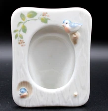 VTG Takahashi San Francisco Porcelain Mini Picture Frame Japan Bird
