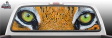 Graffiti Tiger Eyes Paint Abstract Perf Rear Window Graphic Decal SUV Truck Car