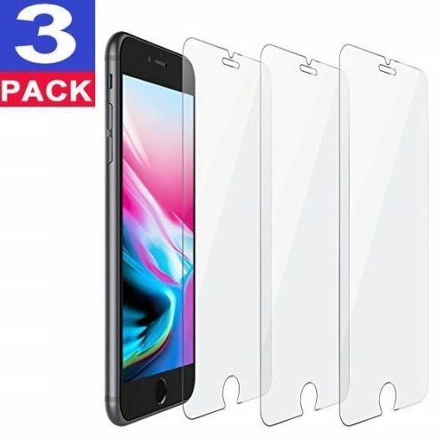 For iPhone 12 11 Pro Max XR X XS Max 8 7 Tempered GLASS Screen Protector 3-PACK - Picture 1 of 12