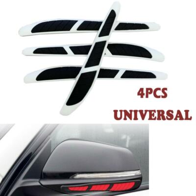 4Pcs Universal Car Rearview Mirror Door PVC Adhesive Strip Anti-collision Strip