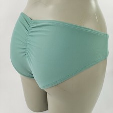 Xhilaration Bikini Swim Bottom Sz Small 3 5 Sage Cheeky Cinched Back Ruched