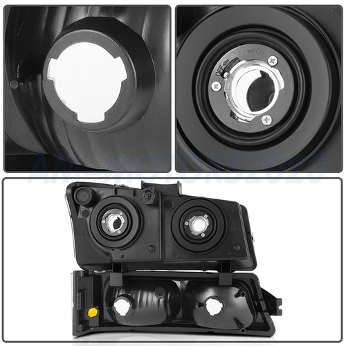 For 2003-2007 Chevy Silverado 1500HD 2500HD Headlamps Headlights Assembly Pair - Foto 7 di 8