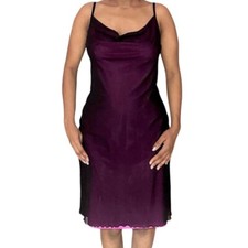 Vintage 90s Pink & Purple mesh overlay dress Size M