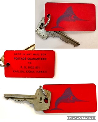 Keauhou Surf Hotel Kailua Kona Hawaii Room Key #361 Hunter S. Thompson Style