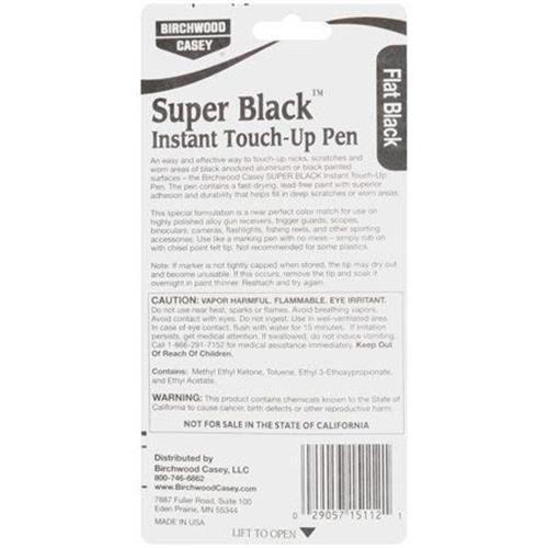 Birchwood Casey Long-Lasting Fast-Drying Super Black Touch-Up Pen (Flat Black)