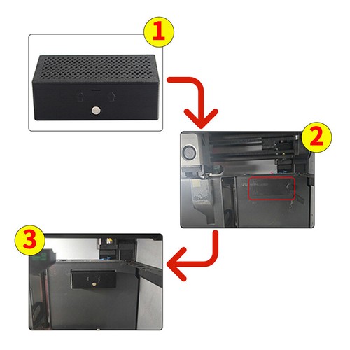 Activated Carbon Air Purification Filter Replace for P1P/X1 3D Printer - Afbeelding 8 van 9