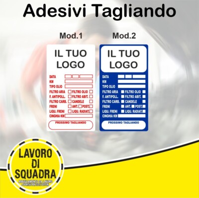 Adesivo Tagliando Auto Cambio Olio Etichetta In PVC, Adesivi - Foto 6