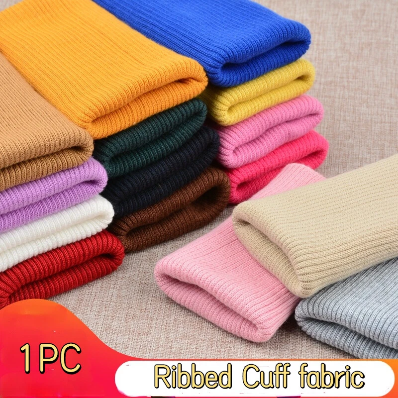 1 PIEZA 40CM Puños Acanalados Suave Elastizado Tejido para Abrigo Pantalones Accesorios Foto 2 de 4