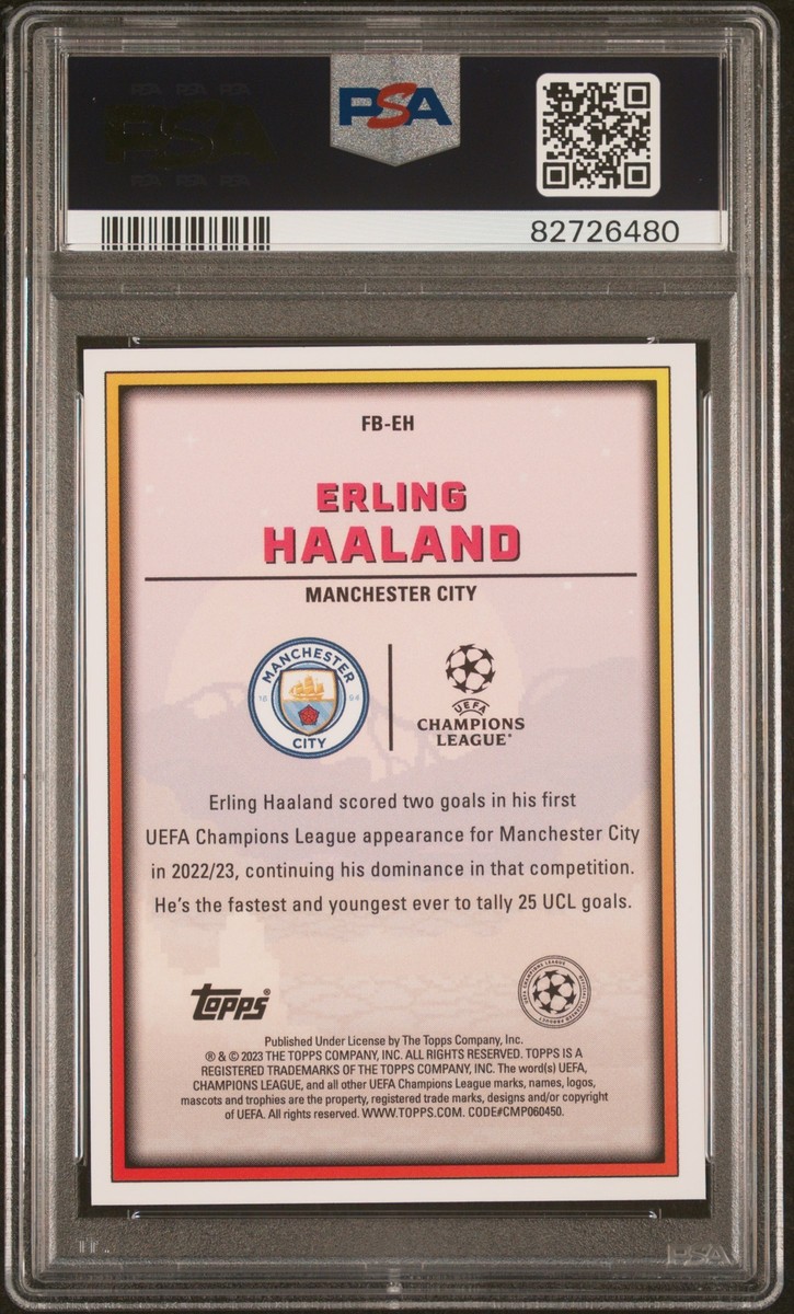 Topps UEFA CL Erling Haaland PSA10 鑑定済 2022-23 TOPPS UEFA SUPERSTARS FINAL BOSS #EH ERLING HAALAND