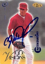 C.J. Nitkowski autographed Baseball Card (Reds) 1996 Classic Visions Rookie #100