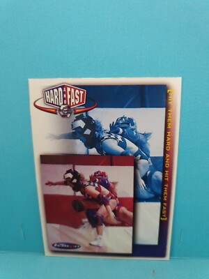 Gladiators 1995 Tempo #90 HARD AND FAST Trading Card   FREE POST