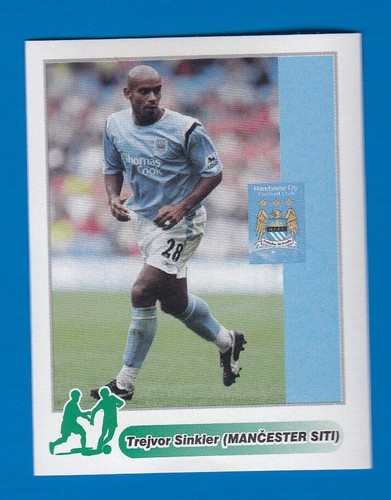 Football sticker Trevor SInclair Manchester city England School edit 2005 Serbia