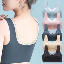 Wmbra Posture Correcting Bra, Wireless Push Up Ergonomic Comfort Crossover Bra B